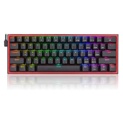 FIZZ K617 60%  Rainbow Mechanical Gaming Keyboard, Red Switch