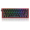 FIZZ K617 60%  Rainbow Mechanical Gaming Keyboard, Red Switch