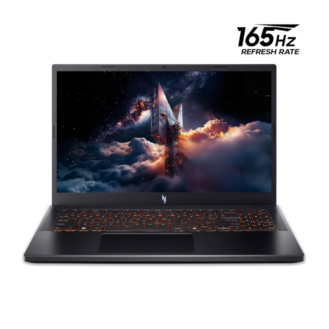 Acer Nitro V15 ANV15-52-788T، Intel Core i7-13620H، ذاكرة وصول عشوائي (RAM) سعة 16 جيجابايت، قرص SSD سعة 512 جيجابايت، بطاقة رسومات NVIDIA RTX 3050 سعة 6 جيجابايت، شاشة 15.6 بوصة عالية الدقة بتردد 165 هرتز، لون أسود أوبسيديان 