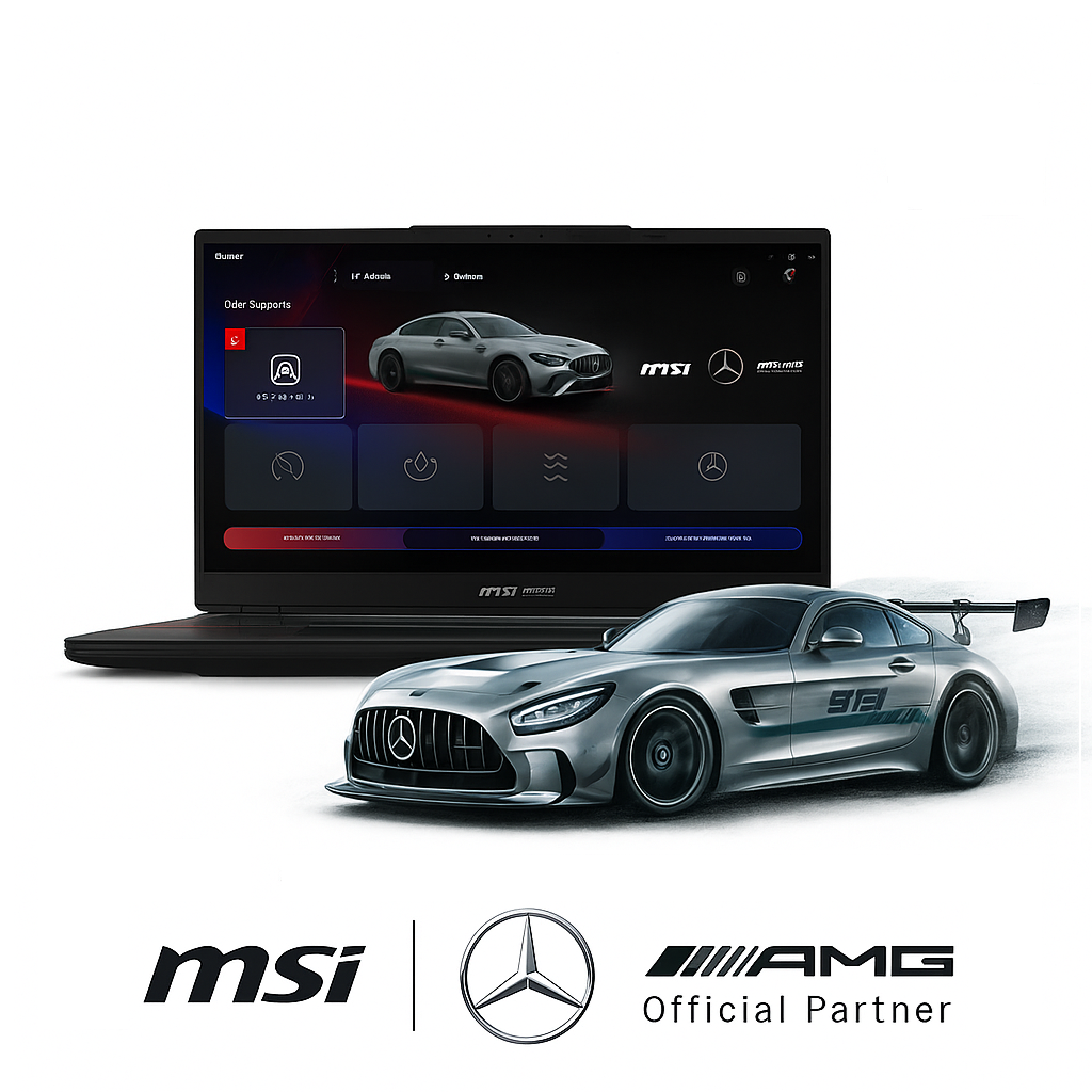 MSI Stealth 18 MercedesAMG A1VHG-073AE، معالج Intel Core Ultra 9-185H، ذاكرة وصول عشوائي (RAM) سعة 32 جيجابايت، قرص SSD سعة 2 تيرابايت، بطاقة رسومات NVIDIA RTX 4080 سعة 12 جيجابايت، شاشة 18.0 بوصة UHD+ IPS بتردد 120 هرتز، لون أسود ليلي