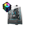 حافظة DarkFlash DY450L Pro Mid Tower - سوداء