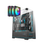 حافظة DarkFlash DY450L Pro Mid Tower - سوداء