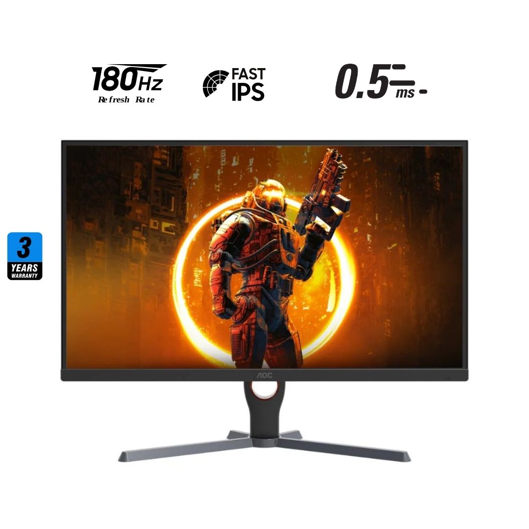 送料無料 いつまで 24 24G11E AOC , IPS Fast 0.5Ms 180Hz (1920x1080) FHD ディスプレイ・モニター本体