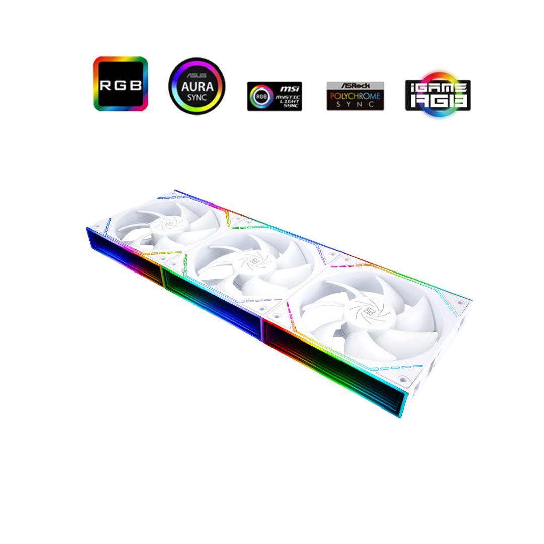 Thermalright TL-M12Q X3 Fan Kit 120mm 3 Fan ARGB - White