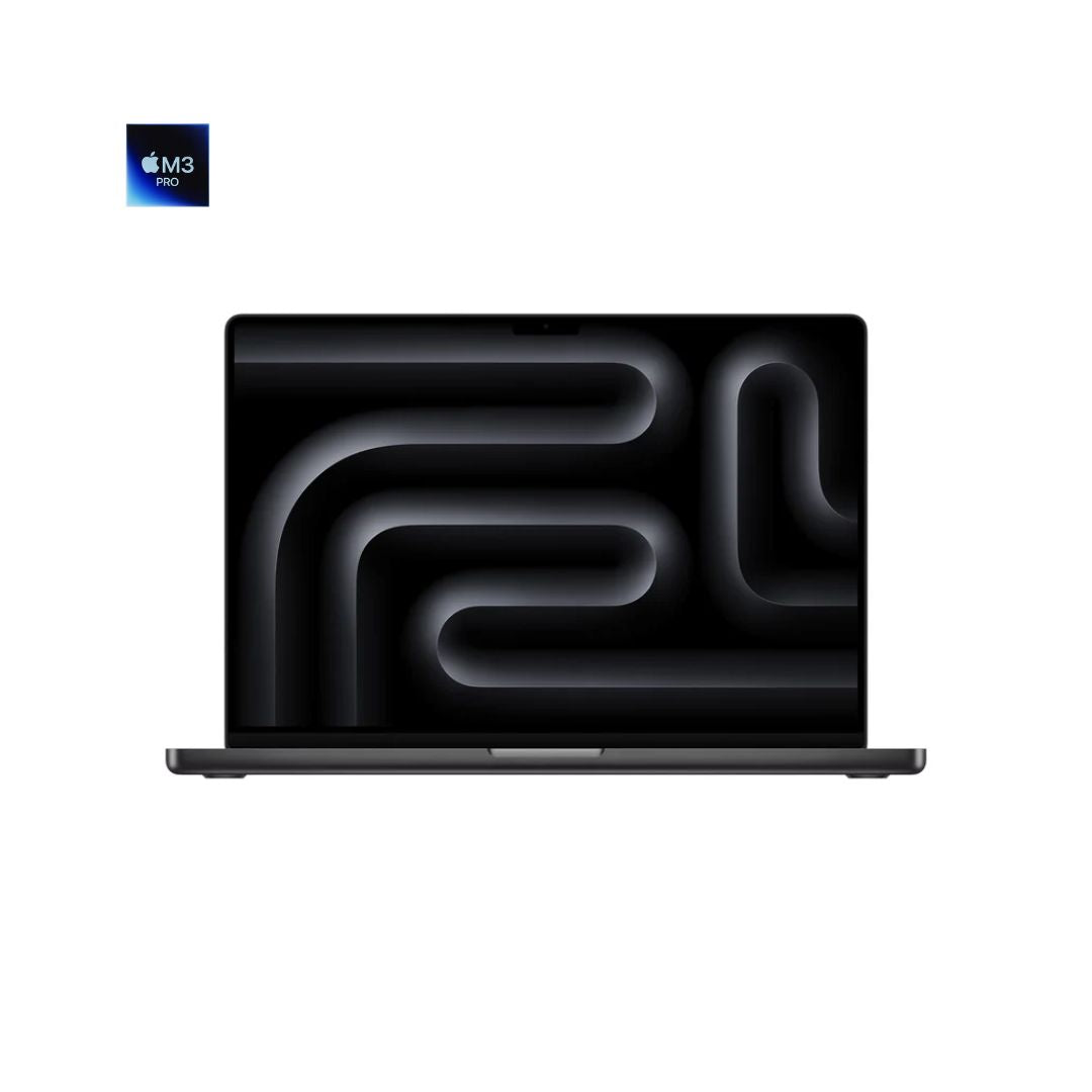 Apple MacBook Pro MRW13AB/A A2991، شريحة M3 Pro، ذاكرة وصول عشوائي 18 جيجابايت، قرص SSD 512 جيجابايت، شاشة Retina XDR مقاس 16.0 بوصة (3456 × 2234)، أسود فضائي