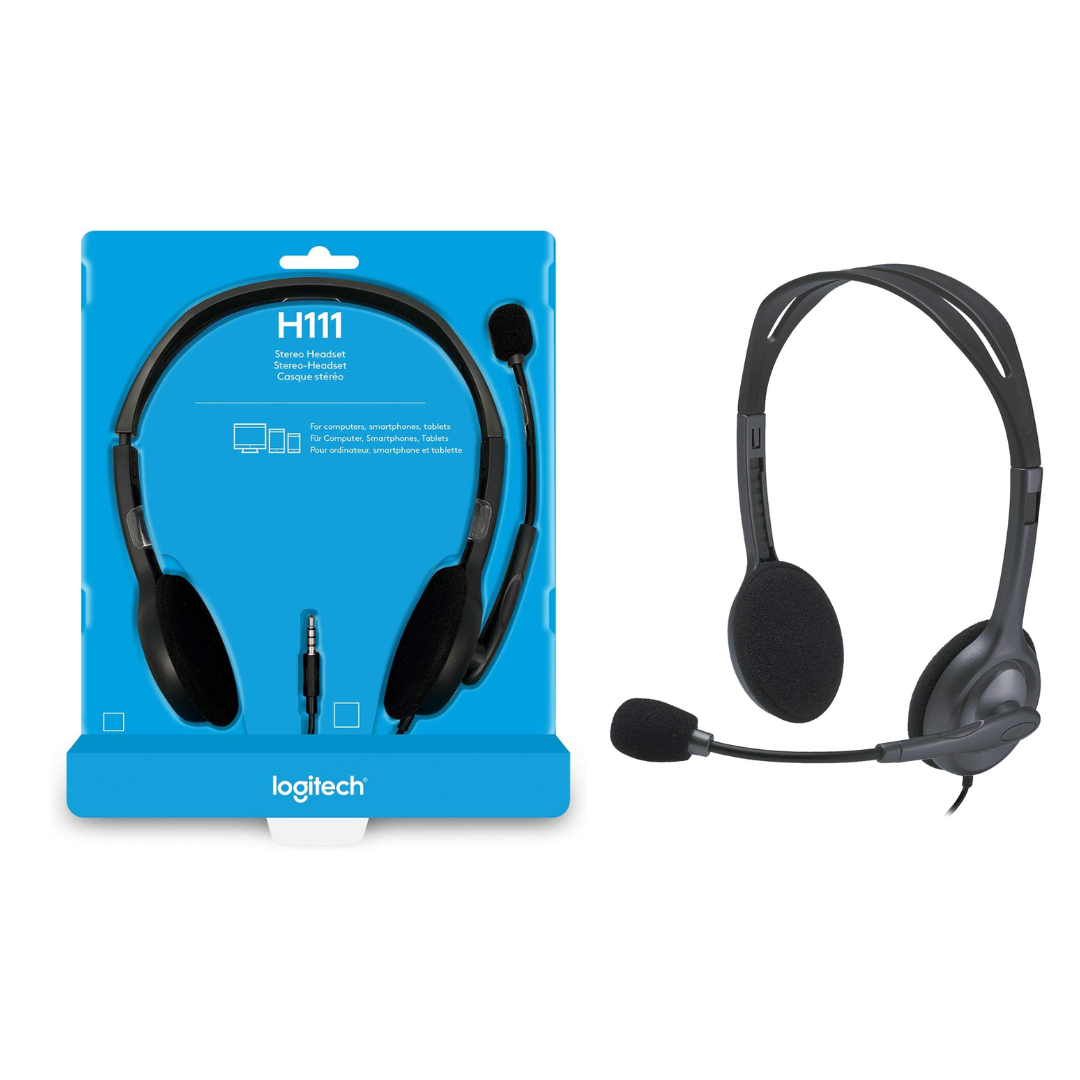 Logitech h111 noise cancelling headphones sale