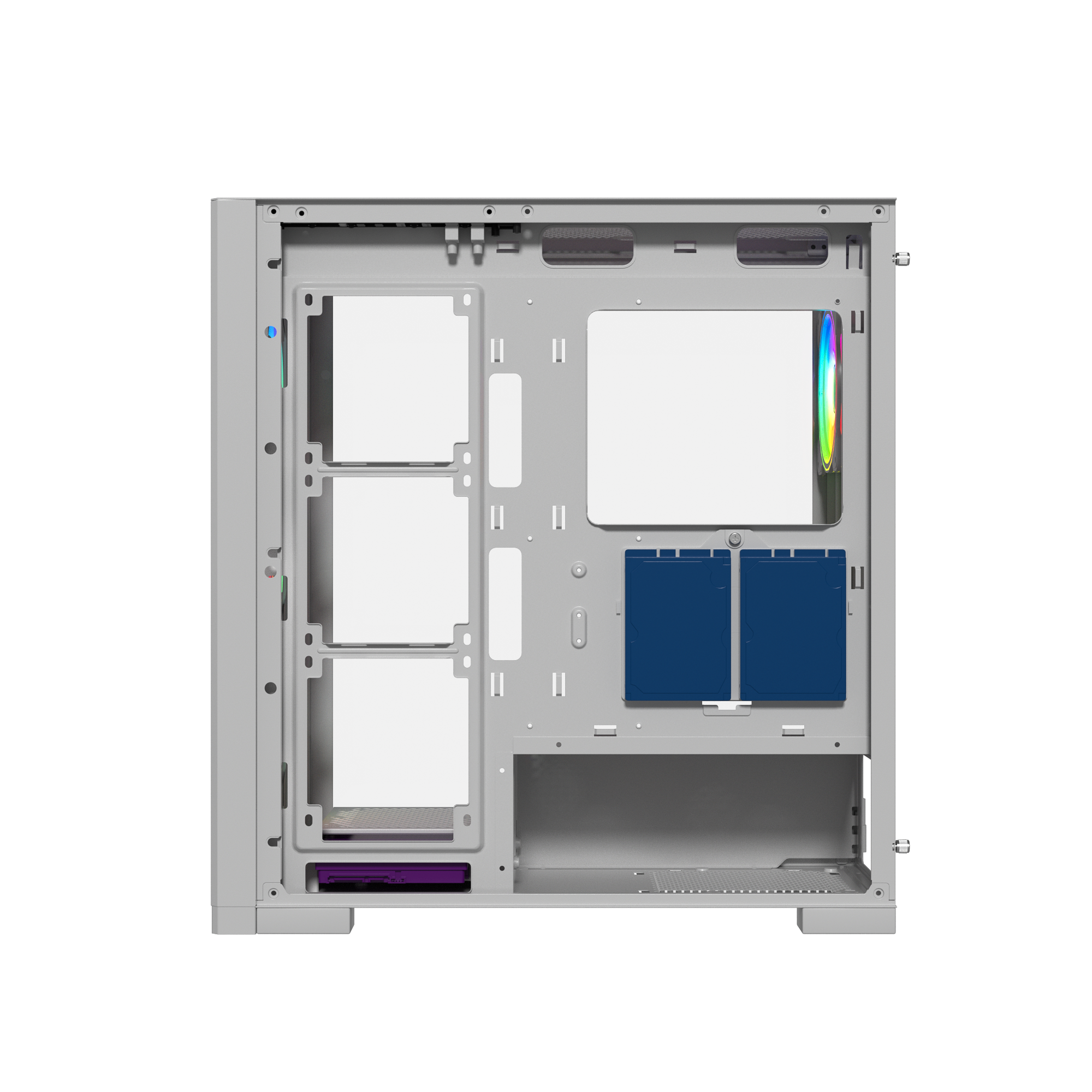 علبة Raptor 290-XL ARCTIC HAWK RGB Mid Tower - أبيض