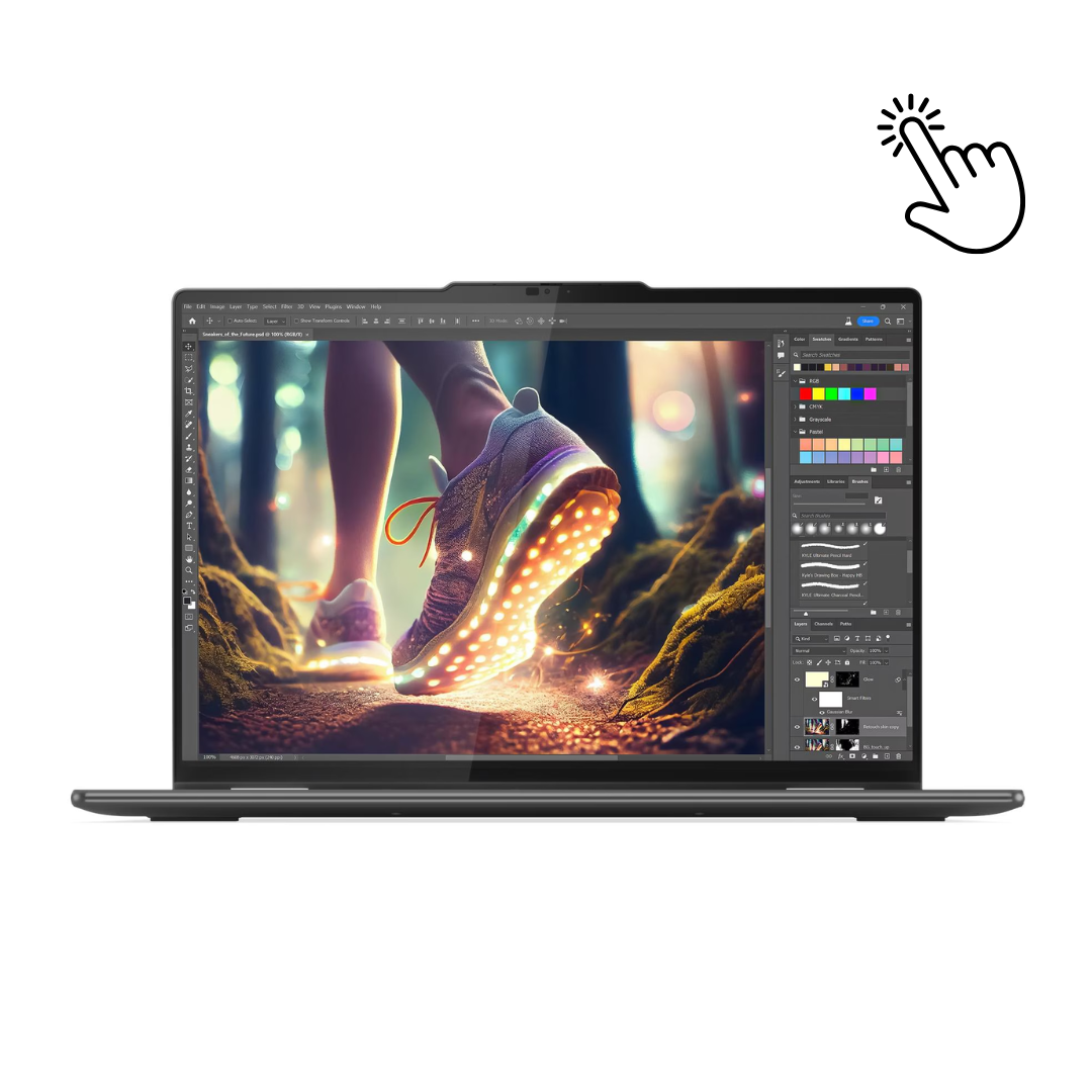 لينوفو يوجا 7 16IML9 - (00US)، معالج إنتل كور ألترا 5-125U، ذاكرة وصول عشوائي 16 جيجابايت، قرص صلب SSD سعة 512 جيجابايت، معالج رسومات إنتل، شاشة 16.0 بوصة WUXGA IPS X360 تعمل باللمس، لون رمادي عاصف