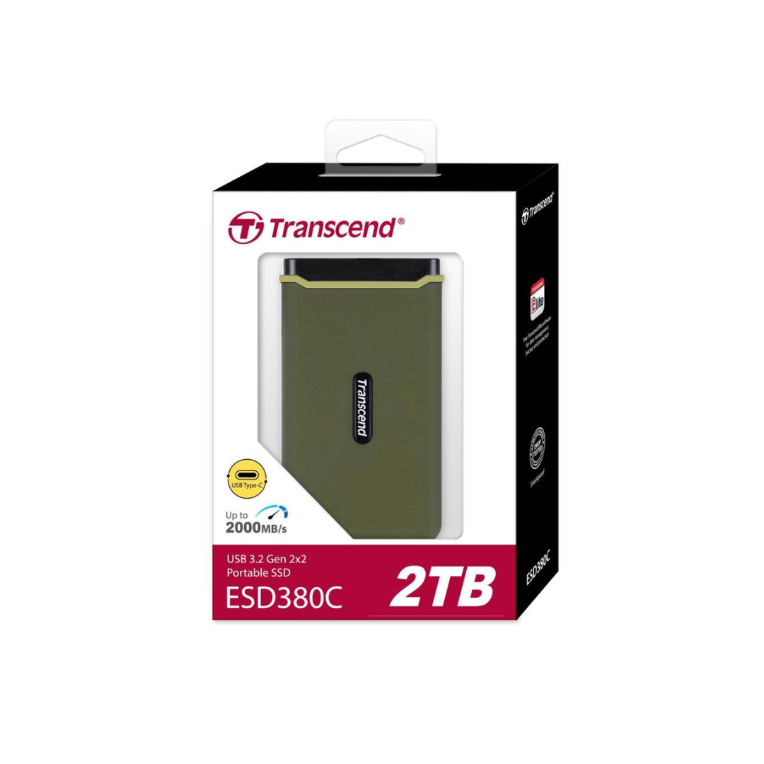Transcend 2TB Type-C & USB 3.1Gen 2 Portable SSD \ESD380C