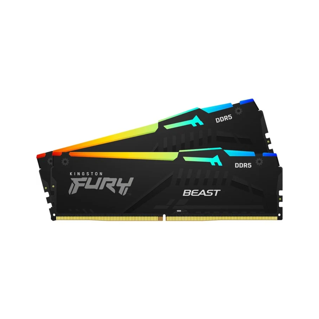 Kingston FURY Beast RGB 32GB (2x16GB) 6000MHz DDR5 CL36 Memory Kit