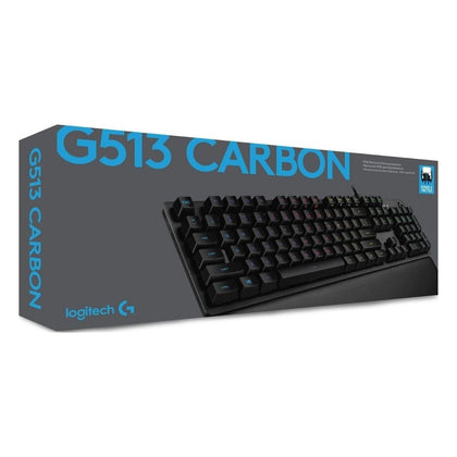 Logitech G513 Carbon RGB Mechanical Gaming Keyboard (GX Blue Switches)