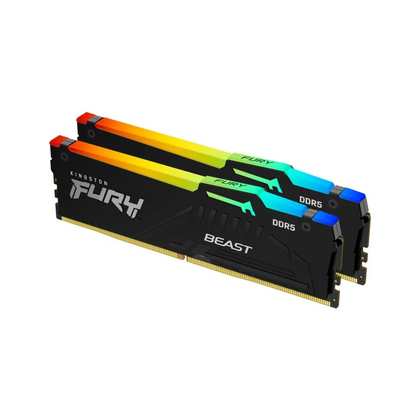 Kingston FURY Beast RGB 32GB (2x16GB) 6000MHz DDR5 CL36 Memory Kit - XMP - EXPO