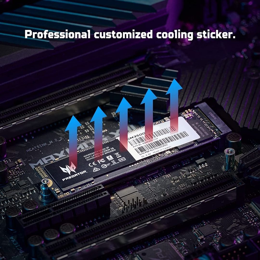 Acer Predator GM3500 512GB, 3400 MB/s - NVMe Gen 3.0, SSD
