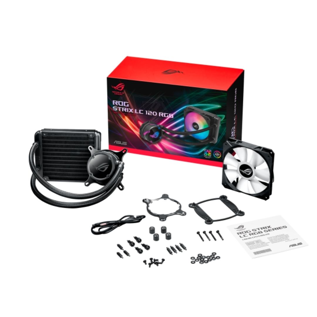 ASUS - Asus 簡易水冷CPUクーラー ROG STRIX LC 120 RGB ROGSTRIXLC120RGB 水冷CPUクーラー ROG STRIX LC 120 RGB 1個