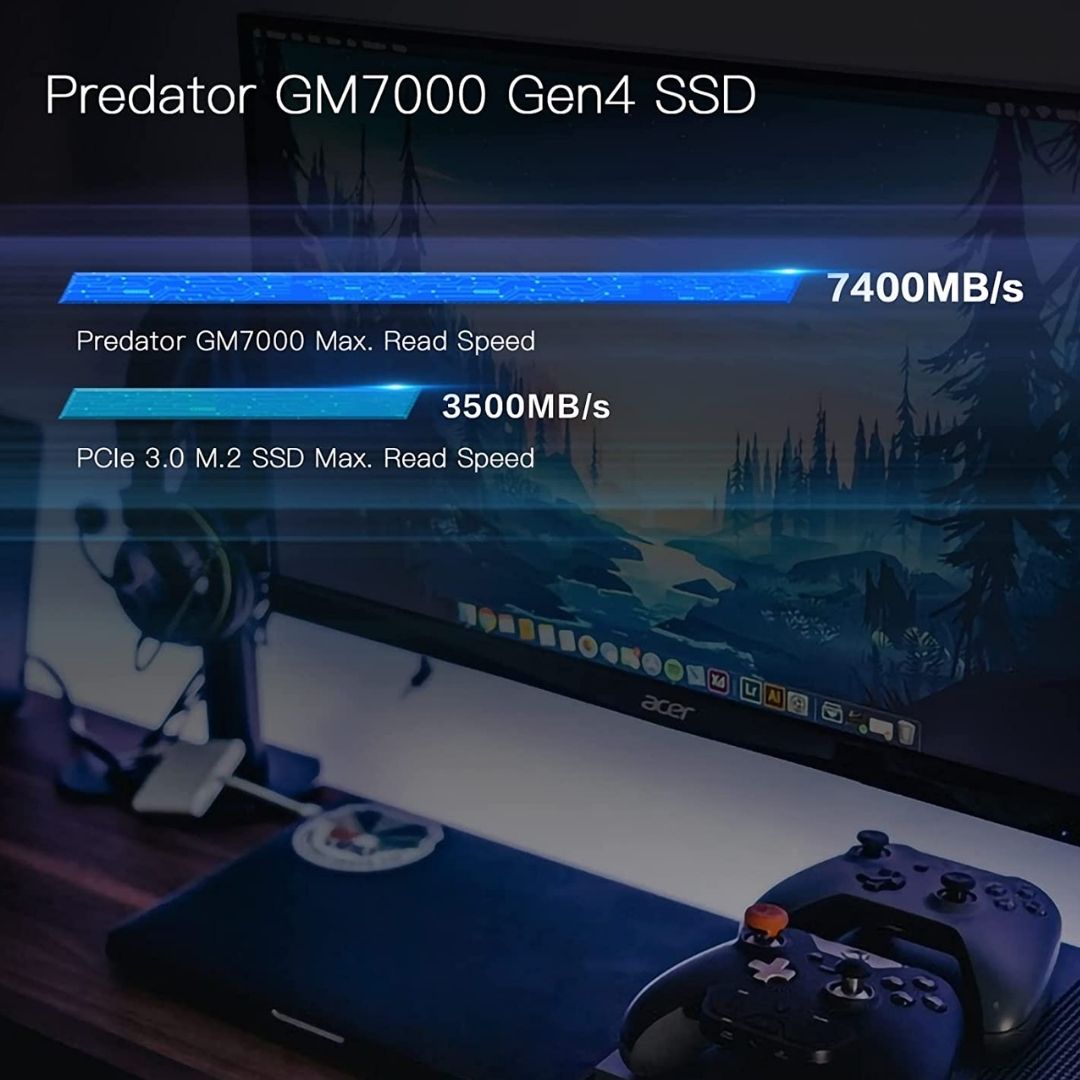 Acer Predator GM7000 2TB , 7400 MB/s - NVMe Gen 4.0,  SSD