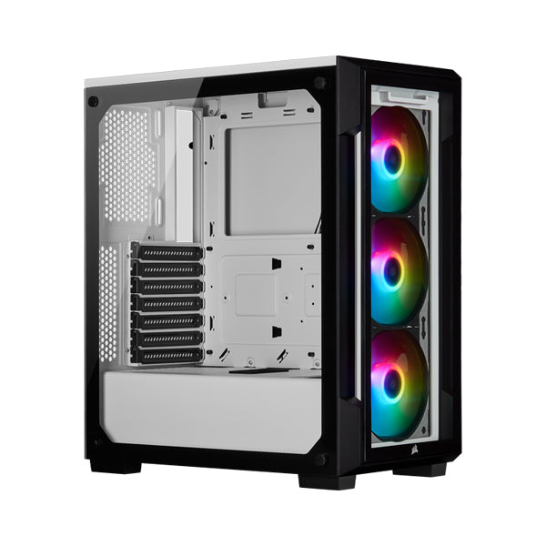 Corsair iCUE 220T RGB Mid-Tower Case - White