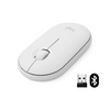 Logitech Pebble M350 Wireless & Bluetooth Mouse - Off White